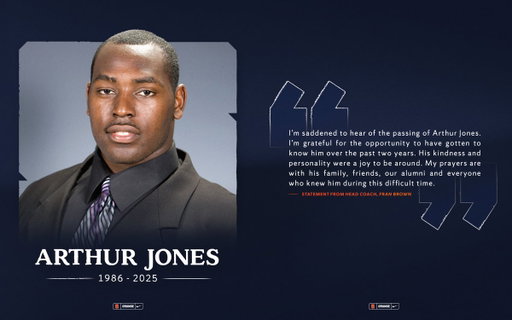 We are terribly saddened to learn of Arthur Jones’ sudden passing. He is Forever Orange. 