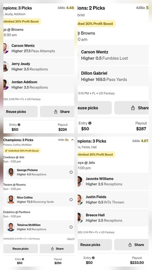 9:30am London game, 1pm picks, Longshot and a TD only pick. @Zirksee 
Use code ZIRK+get $100 in funds after your first $5 entry! https://t.co/acAKAFKNhK 