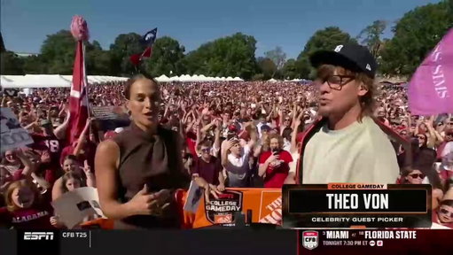 Theo Von: "Will I see you again?"

ESPN's Jess Sims: "I hope not" 😂 