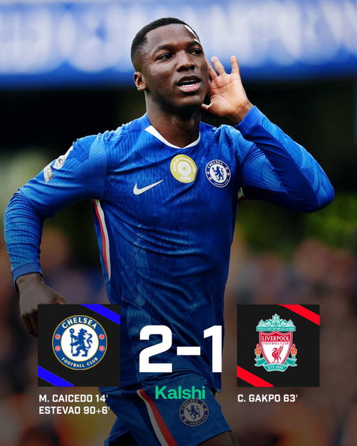 FT: Chelsea 2-1 Liverpool 