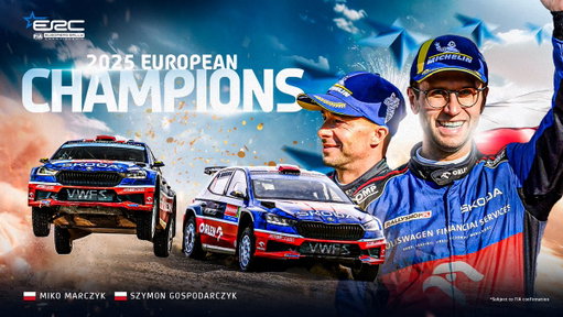 🏆 2025 ERC CHAMPIONS 🏆

Congratulations to Miko Marczyk and Szymon Gospodarczyk as they take home their first-ever FIA ERC title! 👏🍾 