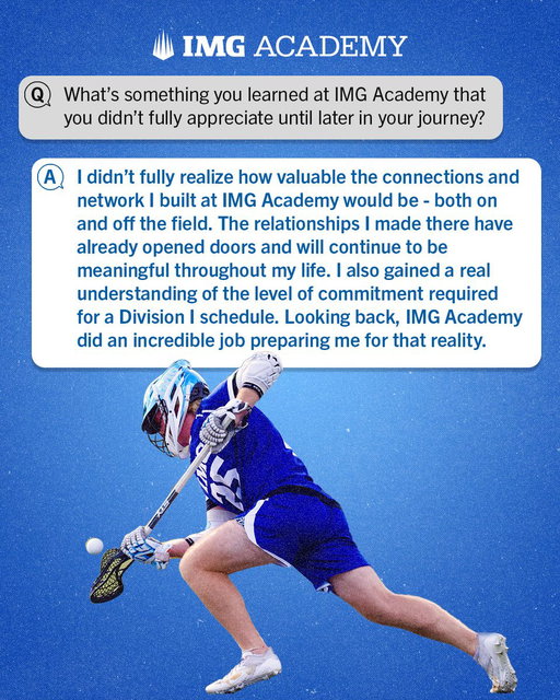 From IMG Academy to the next level 🥍 Griffin Strange, Class of 2024, shares how his experience shaped him on and off the field. 