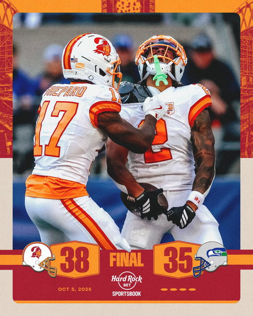 THAT'S A BUCCANEERS W!

#WeAreTheKrewe 