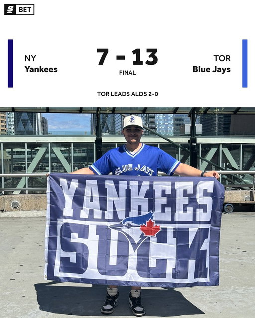 AND THAT'S 2-0 SERIES LEAD FOR THE BLUE JAYS!!!! 

HOW WE FEELING TORONTO??? 💙

✅ TOR +1.5
✅ O 7.5 