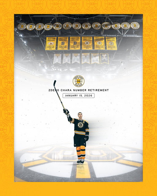 Taking its rightful place in the rafters.

On Jan. 15, 2026, Zdeno Chara’s No. 33 will become the 13th number in #NHLBruins history to be retired.

📰: https://t.co/a1vQxhQuZP 