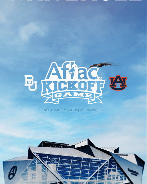 Kicking off the 2026 season in Atlanta🦅
Auburn vs. Baylor | @AflacKickoff 

📰: https://t.co/vqJHqm1zzF 