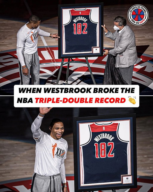 Wizards history! Back when Russell Westbrook broke the triple-double record 🔥

#ForTheDistrict 