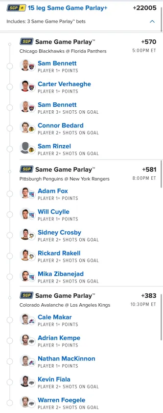 The NHL Opening Day Mega (+22000) 🏒☢️

⭐️Collab with @PuckPicks1 + @NewmsBets 
🔗In the Replies! 
❤️if are excited for NHL SZN

You know what they say, this shit is NOT hitting but imagine. And boy do we have some specials lined up this hockey year. 

#NHLPicks #GamblingX 