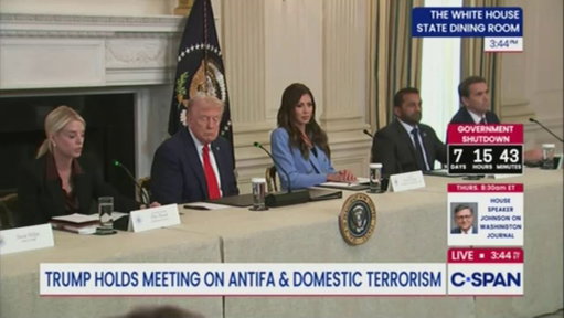 BREAKING: In a shocking moment, AG Pam Bondi suggests that the DOJ will execute American citizens they deem as Antifa, "Just like we did with cartels, we're going to take this same approach with antifa."

This attorney general is unhinged.
