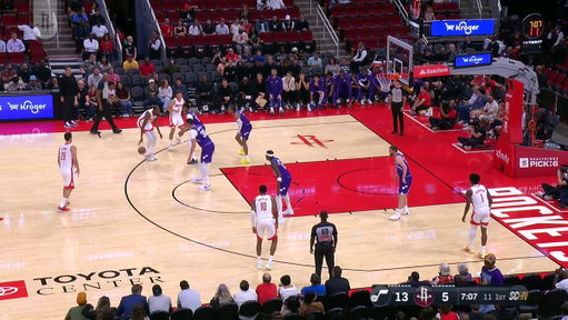 KD's first Rockets bucket! ✅ 