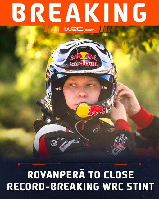 Kalle Rovanperä will call time on his WRC career at the conclusion of the 2025 season, ending a spell that has so far delivered two world titles, 17 rally wins and a string of youngest-ever records.

More: https://t.co/i1aDDED9dX 