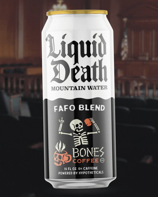 @LiquidDeath @DeathWishCoffee Someone’s bitter… or maybe that’s just your coffee @DeathWishCoffee #StandWithLiquidDeath 