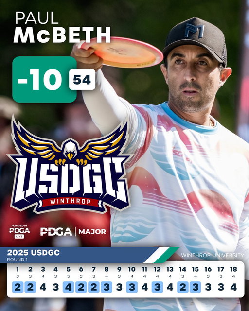 Paul McBeth is the first to get to double digits! 🔥 