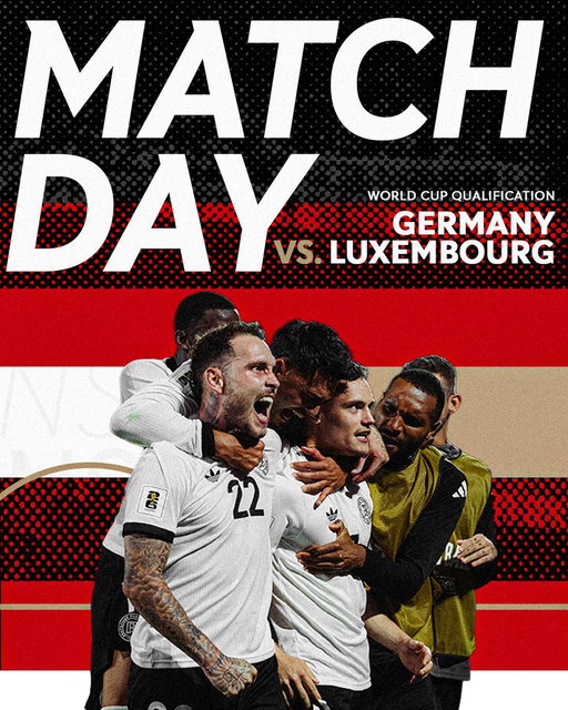 MATCHDAY!! Ready to take on Luxembourg 💪🇩🇪

#DFB #GermanFootball #GermanMNT 

📸 Philipp Reinhard/DFB 