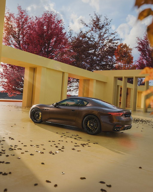 An icon, colored by the season. Swipe to get a closer look at the GranTurismo in Bronzo. This is the definitive look of autumn. With made-to-measure details from the Trident in warm Copper Glance on the C-pillar to the bold Yellow Trident embroidered on the headrest inside, the configuration is a statement only #MaseratiFuoriserie could make.​
#Maserati #MaseratiGranTurismo
**⁣⁣⁣⁣⁣⁣
Please refer to the official technical specifications through link in bio.