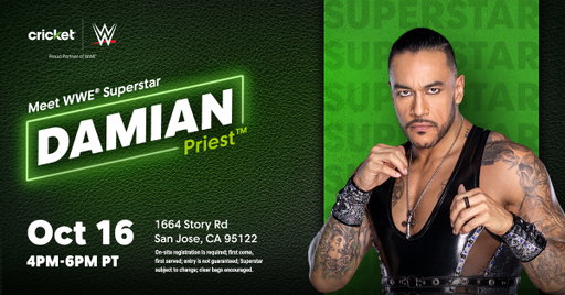 That's right! Damian Priest will be our next Superstar. Get ready to meet @ArcherOfInfamy in San Jose! 