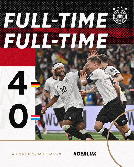 All three points belong to Germany! 👏🇩🇪

📸 Imago

#DFB #GermanFootball #GermanMNT 