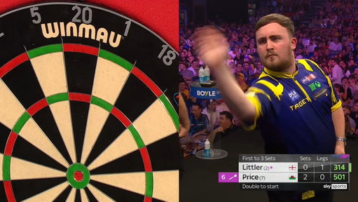 WHAT IS HAPPENING? 🤯

Gerwyn Price is so far back in the leg he just starts practicing on double-13... 🤷‍♂️ 