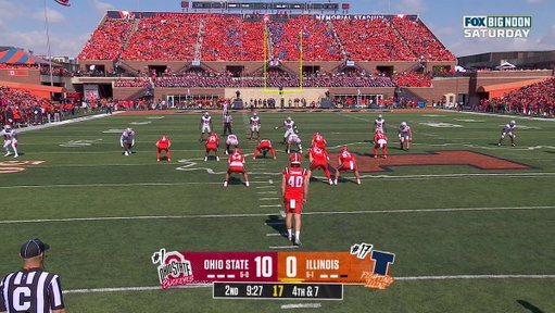 The Illinois punter isn’t gonna say another word all day 

 