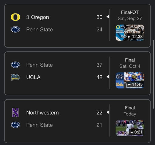 Are these the darkest times in Penn St football history? 