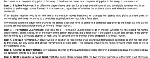 Lions initial touchdown was not legal per Rule 7, Section 4, Article 2, item 3

The flag was exceptionally late 