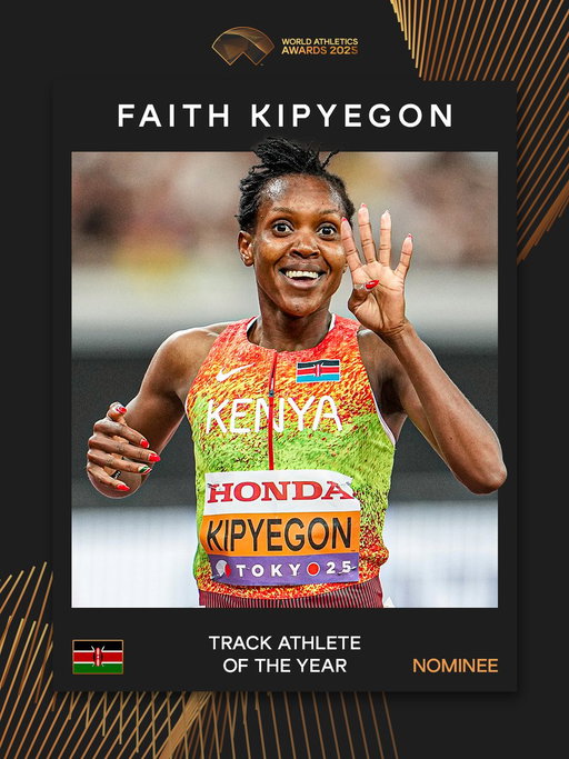 Female Track Athlete of the Year nominee ✨

Repost to vote for @Kipyegon_Faith 🇰🇪 in the #AthleticsAwards. 

Voting closes on Sunday 19 October at 11:59 PM CEST. 