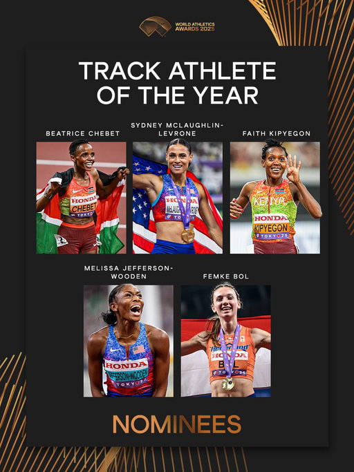 Who is your Female Track Athlete of the Year? 

Voting closes on Sunday 19 October at 11:59 PM CEST.

🔗 https://t.co/QpOAT47hOz 

#AthleticsAwards 