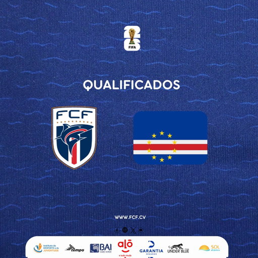 Estamos no 𝗠𝗨𝗡𝗗𝗜𝗔𝗟 2️⃣0️⃣2️⃣6️⃣!!!!!

1️⃣0️⃣ Ilhas

1️⃣ Nação 

1️⃣ Sonho realizado 

https://t.co/UZCpdeWnj1

-----

#FIFAWorldCup | #FIFAWorldCup2026 | #CaboVerde | #TubarõesAzuis | 