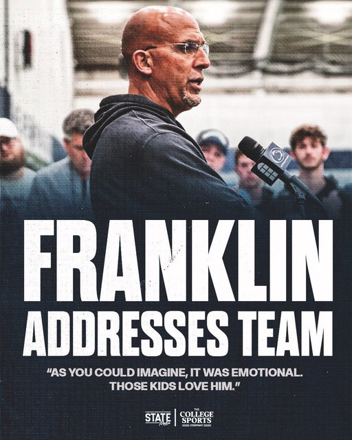 James Franklin had the chance to address the team yesterday, and emotions were high💔 