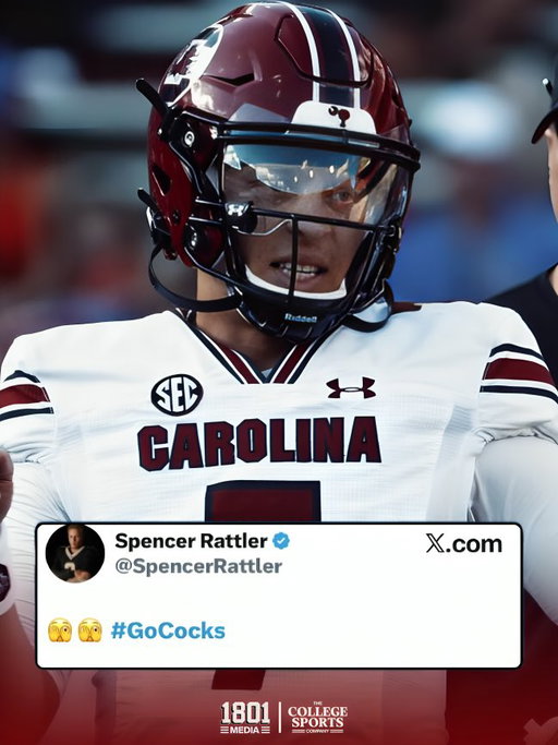 I think we know who former Oklahoma/ South Carolina QB Spencer Rattler will be cheering for this Saturday 😉 