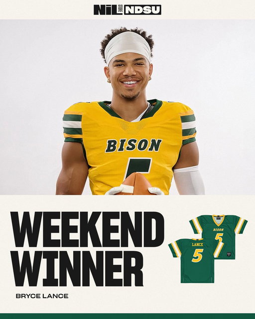 Bryce Lance came up clutch Saturday! 79 yards and a touchdown to spark the Bison offense in a big win!
 
Shop his collection today: https://t.co/G5QpSpGBXi 