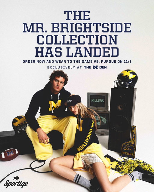 Open up your eager eyes... this collab is all Maize &amp; Blue. 👀

Shop 🛍️ » https://t.co/qdWta4TUxl | #GoBlue 