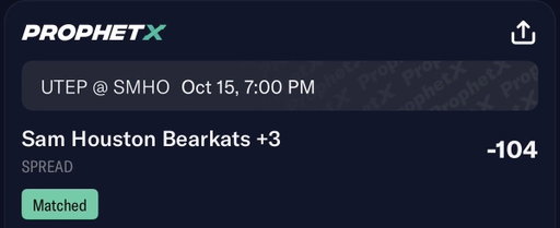 49 Day Football Challenge : DAY 8 (7-0) 🏈 

SAM HOUSTON +3 🔐 

We’re doing the unthinkable, and putting our undefeated streak on an 0-6 team. 👀

🥜 up and let’s ride 💥 