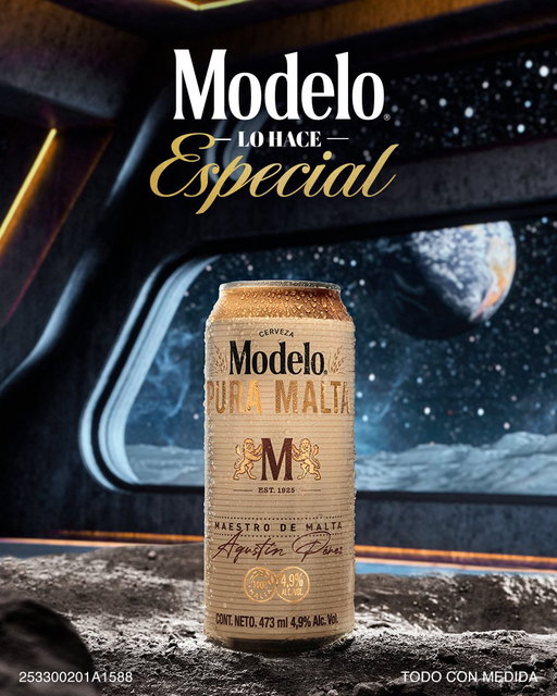 Sabor, Cuerpo y Aroma que aterrizan al presente. 🚀🍻 Nueva Modelo Pura Malta 473ml. Exclusiva en "Extra y Círculo K" @CircleKMexico #ModeloLoHaceEspecial 