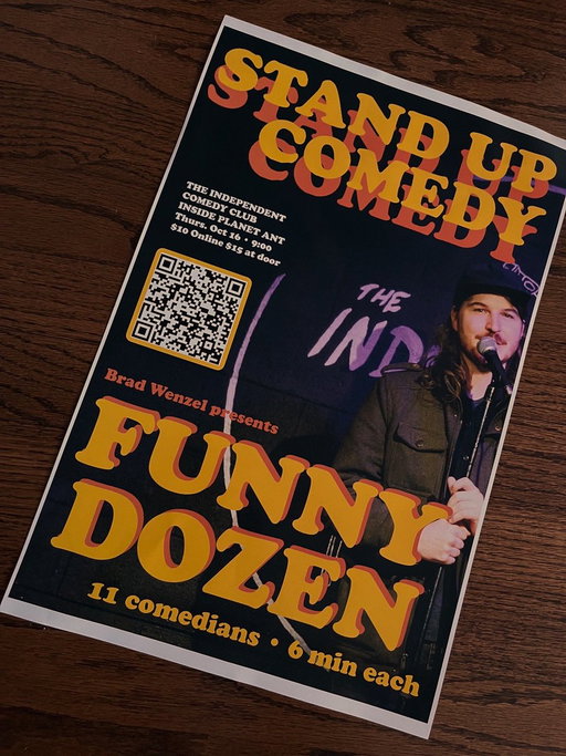 Detroit! Funny Dozen is back Thurs 9:00 @ The Independent Comedy Club 