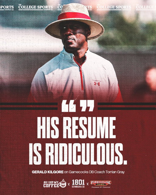 Gamecock DB Coach Torrian Gray is one of the best in the nation 🐔🤙 