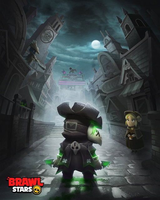 Tonight, Plague Doctor Crow joins the hunt... 🌕

And the LAST Ranked Season of this Pro Pass starts today!
💥 Nani, Buzz, and Draco are the free maxed Brawlers
⚽ Brawl Ball is the featured game mode! 