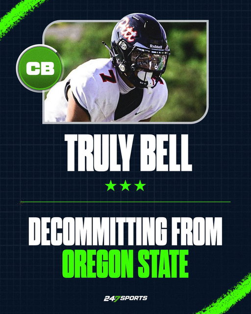 Pittsburg (Calif.) cornerback Truly Bell has decommitted from Oregon State on the heels of the firing of coach Trent Bray… 