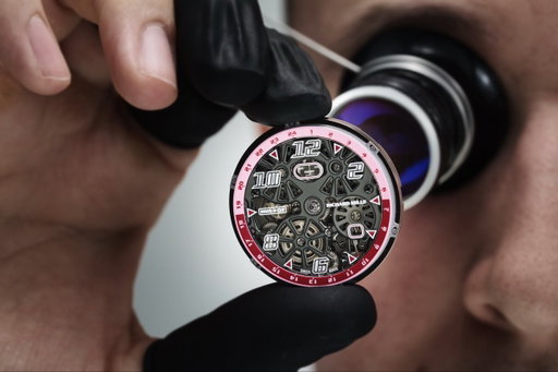 The in-house automatic movement of the RM 63-02 combines a titanium baseplate and bridges with a fast-rotating barrel and variable-inertia balance, ensuring efficient energy transmission and a 50-hour power reserve.

The in-house CRMA4 titanium movement—balancing strength, lightness, and rigidity—drives the RM 63-02 and its innovative world time complication, achieved through a dedicated gear train directly linked to the rotating bezel and comprising nearly 100 components.

http://bit.ly/47bvXwQ