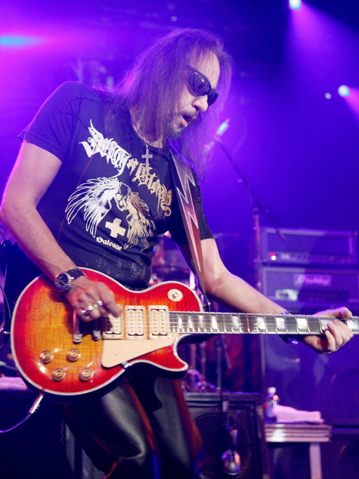 We’re saddened by the passing of Ace Frehley, guitarist and founding member of KISS. His sound, style, and spirit will forever be part of rock &amp; roll. Our thoughts are with his family, friends &amp; fans.

Photo: Diane Bondareff/AP
Location: Hard Rock Cafe NYC 
Date: October 31, 2007 