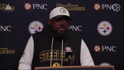 Coach Tomlin addresses the media following our game against the Bengals. @Acrisure 