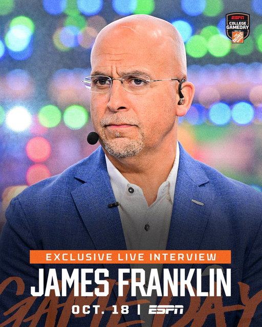 Be sure to tune in tomorrow as James Franklin will join the set live in Athens for an exclusive interview. 