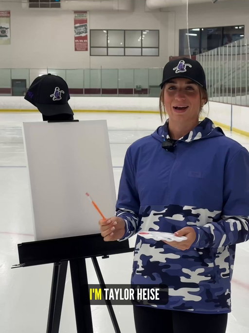 She’s fast on the ice, but is she quick with the paintbrush? 🤔

We put @taylorheise9 to the test #getyourwaggleon 