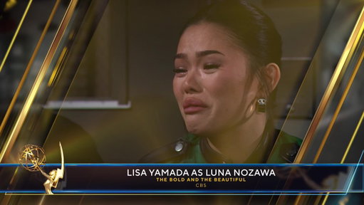 The #DaytimeEmmys Award for Outstanding Emerging Talent in a Daytime Drama Series goes to Lisa Yamada as Luna Nozawa | @BandB_CBS (@cbs). 