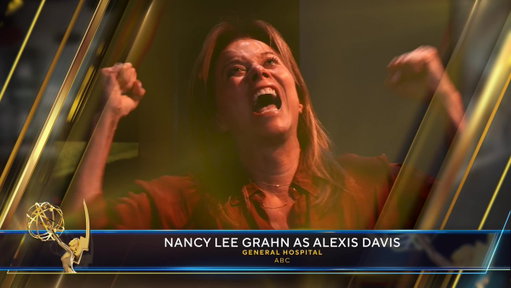 The #DaytimeEmmys Award for Outstanding Lead Performance in a Daytime Drama Series: Actress goes to Nancy Lee Grahn as Alexis Davis @NancyLeeGrahn | @generalhospital (@ABCNetwork). 
