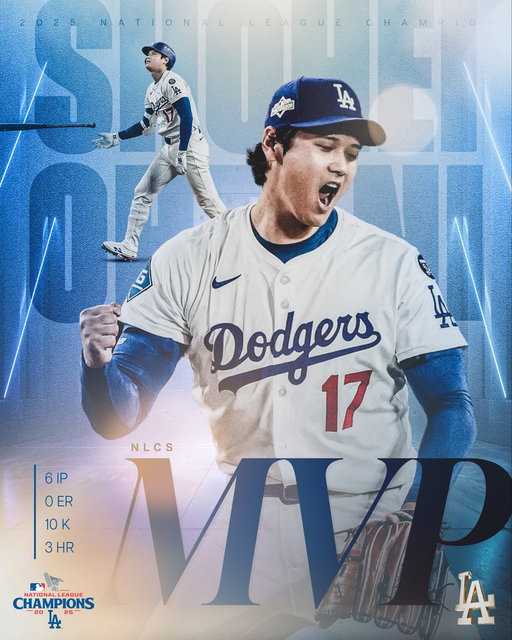 What a Sho.
 
Shohei Ohtani is your 2025 NLCS MVP! 