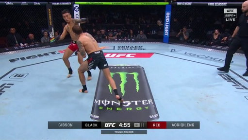 ABSOLUTELY CLOCKED HIM 🤯 🤯 🤯 

Aoriqileng floors Cody Gibson within 21 seconds with a killer right hand!! 

Watch #UFCVancouver LIVE on ESPN on #disneyplusau / #disneyplusnz! 📺 