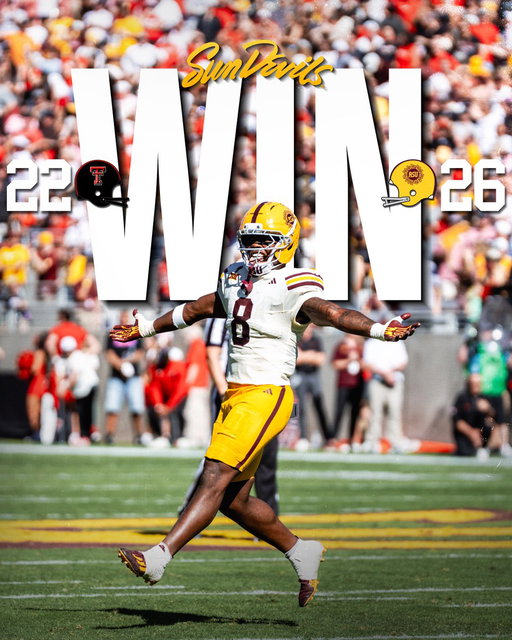FEELING DEVILISH IN TEMPE 🔱

DOWN GOES NO.7 TEXAS TECH! 