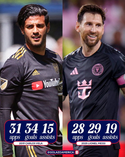 Lionel Messi (48) narrowly missed matching Carlos Vela’s record for most goal contributions in a single MLS season (49) 👀 