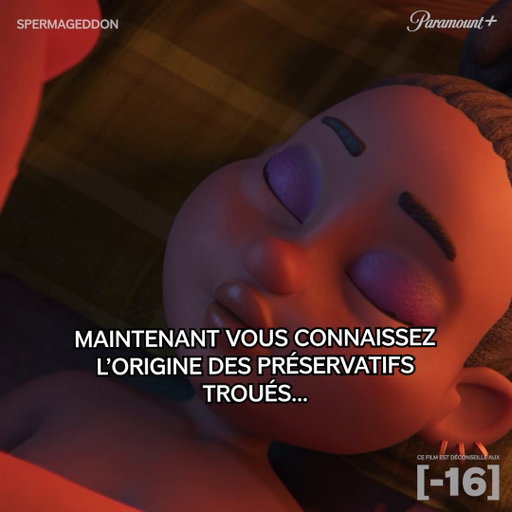 N'essayez pas d'en faire une excuse cependant, on vous voit venir. #Spermageddon

[Ce programme est déconseillé aux moins de 16 ans] 